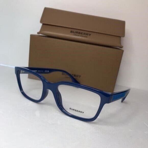 💯 Original Burberry Charlie Demo Rectangular Men's Eyeglasses BE2379U 4058 55 - Picture 3 of 10